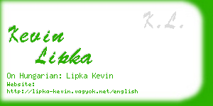 kevin lipka business card